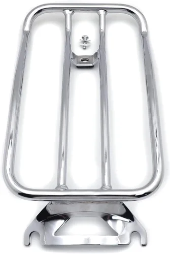 Vista 5 de HTTMT LR13 - Portaequipajes cromado de 14 x 7 pulgadas compatible con H-D Touring FLH/T 97-15 1997-2015