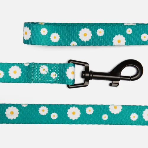 Vista 2 de CollarDirect Correa floral para perro, correa de nailon con estampado de flores, correas ajustables para mascotas para perros pequeños, medianos