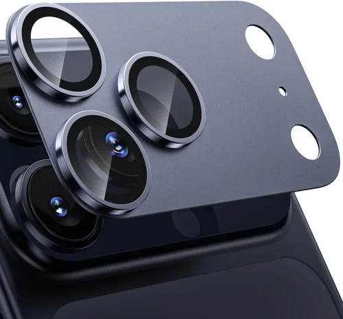 Vista 15 de WSKEN Protector de lente de cámara para iPhone 16 Pro/iPhone 16 Pro Max, [Grado Militar A Prueba de Roturas] [Fuerte Adsorción] Protector