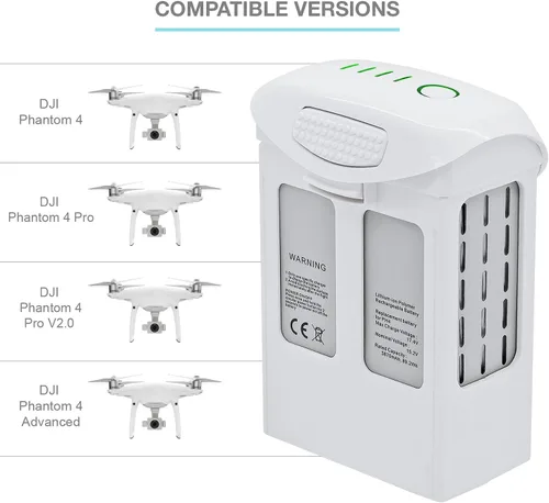 Vista 3 de ExpertPower 2 pares de hélices 9455S Plus 2 unidades de alta capacidad (15.2 V 5870 mAh) Combo de baterías de repuesto de vuelo inteligente