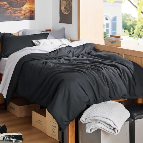 Vista 20 de Bedsure - Juego de funda de edredón tamaño individual/individual XL - Juego de ropa de cama suave de microfibra cepillada doble para niños