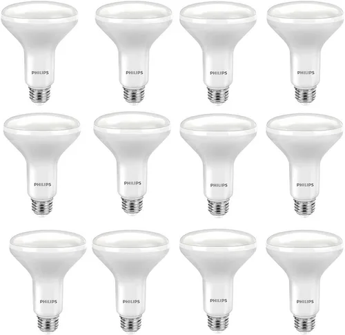 Vista 6 de Philips Bombilla LED regulable BR30: 650 lúmenes, 5000 Kelvin, 9 vatios (equivalente a 65 vatios), base E26, luz diurna, paquete de 3