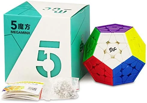 Cuberspeed YJ MGC Megamin - Cubo magnético sin adhesivo de velocidad de 12 lados, 3 x 3, dodecaedro pentagonal, cubo magnético sin pegatinas