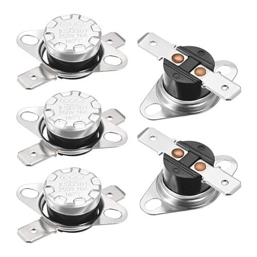 Vista 29 de uxcell KSD301 Termostato 32.0 °F/32 ° F 10 A Normalmente Cerrado N.C Ajuste Snap Disc Interruptor de temperatura para microondas, horno, cafeteras 2