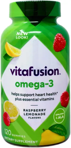 Vista 2 de Vitafusion Omega 3 Gummy Size 120ct Vitafusion Omega 3 Epa & Dha Gummy Vitaminas Asst Flavors 120ct, paquete de 3