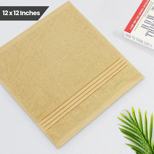 Vista 2 de Utopia Towels Juego de 12 paños de primera calidad, 12 x 12 pulgadas, 100% algodón hilado en anillo, altamente absorbentes y suaves al tacto