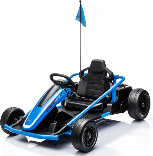 Vista 10 de Go Kart eléctrico de 36 V 10 MPH para edades de 6 a 18 años, carrito de Negro