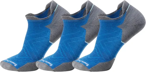 Vista 14 de Smartwool Calcetines de tobillo bajo con amortiguación específica para correr para hombre GRIS (MEDIUM GRAY)