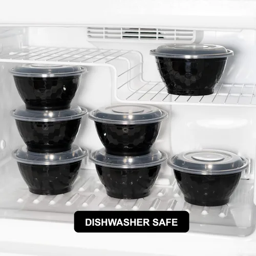 Vista 8 de Freshware Contenedores de preparación de comidas [paquete de 10] Caja Bento, recipientes de almacenamiento de alimentos, cuencos de plástico