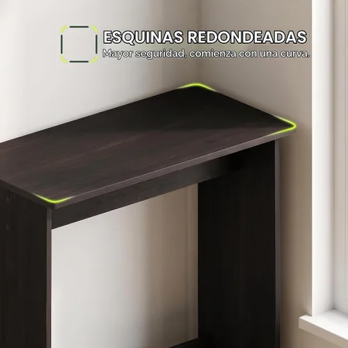 Vista 6 de Furinno Simplistic - Escritorio para computadora de 31 pulgadas, escritorio Pino ámbar