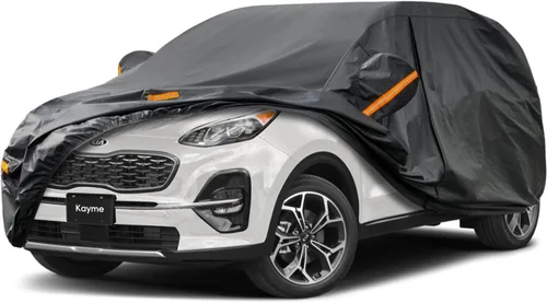 Vista 30 de Kayme Cubierta de auto SUV de 7 capas ajuste personalizado para BMW X1 (2009-2025), impermeable, para todo tipo de clima, para automóviles, cubierta