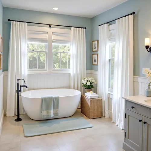 Vista 9 de JINCHAN Cortinas blancas para sala de estar y dormitorio, cortinas texturizadas de lino de 96 pulgadas de largo, 2 paneles, cortinas