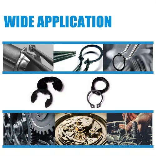 Vista 6 de Mariyandh Juego de 324 piezas de clips E (2.0 mm-12 mm) y anillos de retención externos, kit de surtido de anillos de resorte, surtido de clips C