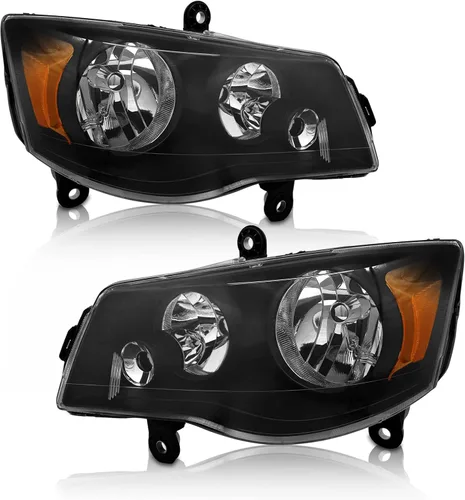 Vista 15 de Conjunto de faros delanteros compatible con Nissan Altima 2010 2011 2012 de 4 puertas sedán cromado carcasa ámbar reflector de repuesto izquierdo