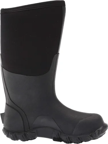 Vista 6 de Bogs Botas de lluvia clásicas de alta resistencia al agua aisladas color negro
