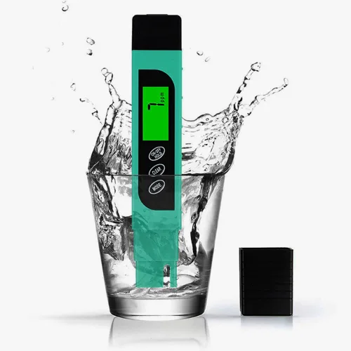 Vista 8 de Medidor TDS, medidor digital de agua, preciso y confiable, medidor TDS profesional, temperatura y EC con estuche de transporte, 0-9999ppm, medidor