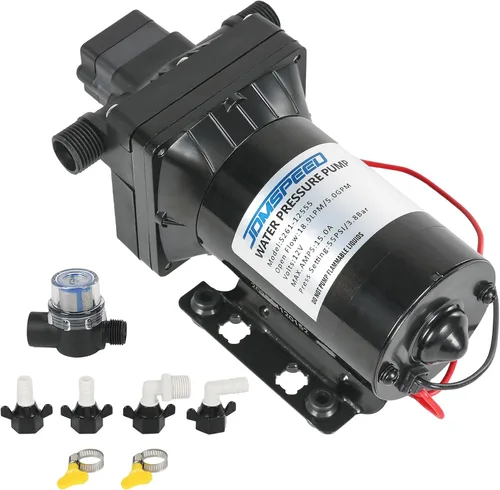 Vista 9 de DICMIC 3.0 GPM 12V 55 PSI Revolution Bomba de Agua Compatible con Cámper, RV, Ducha, Rociador Reemplazo# 4008-101-A65, 4008-101-E65