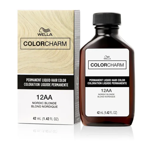 Vista 12 de Wella Color Charm - Tinte líquido permanente para el cabello para cobertura de canas, rubio ceniza