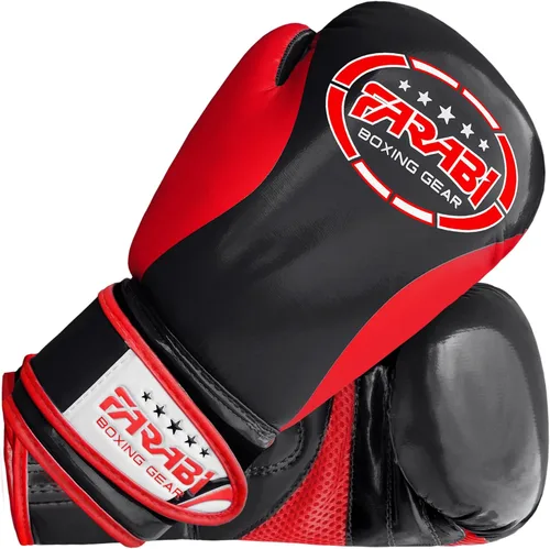 Vista 4 de Farabi - Guantes de boxeo para niños, para Muay Thai, Kick Boxing, entrenamiento, MMA, saco de boxeo