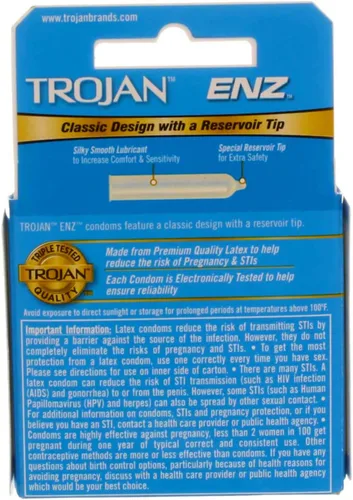 Vista 2 de Trojan 3's Lightblue - Condones lubricados (paquete de 6)