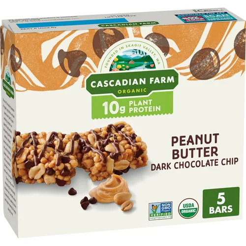 Vista 8 de Cascadian Farm Barras de Granola Masticables Orgánicas con Chispas de Chocolate, 6 Barras, 7.4 oz