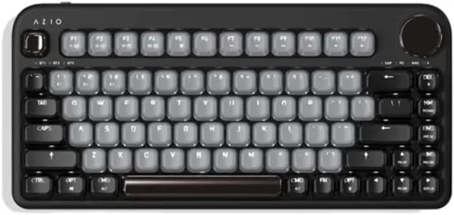Vista 7 de Azio IZO Teclado mecánico inalámbrico BT5/USB para PC y Mac, Rosa Barroca