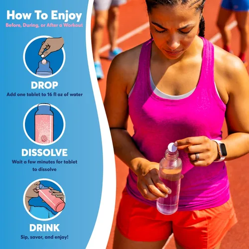 Vista 15 de Nuun Energía: cafeína, vitaminas B, ginseng, tabletas de bebidas electrolíticas, sabores mixtos, 40