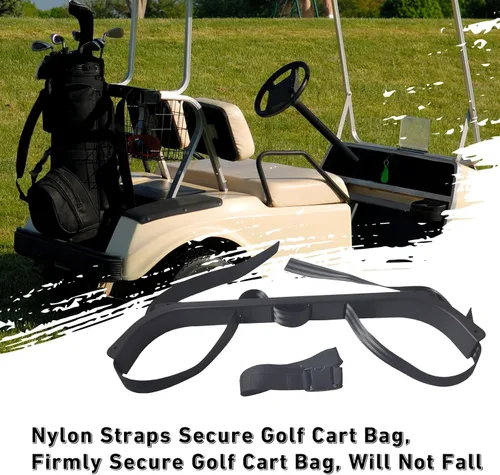 Vista 7 de Accesorio de bolsa de golf para carrito de golf, soporte de bolsa de asiento trasero Asamblea de estante de correa 71851-G01 para carrito de golf