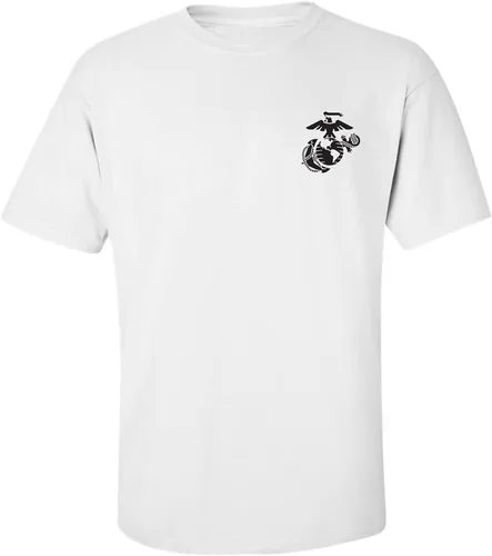 Vista 16 de zerogravitee Camiseta de manga corta para adulto con emblema de los marines Jaspeado oscuro