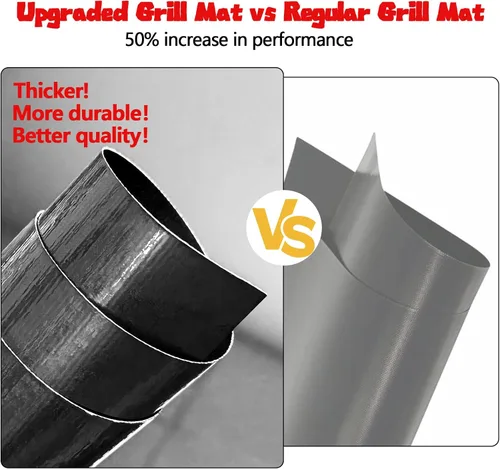 Vista 49 de UBeesize Rollo de Alfombrillas para Parrilla de 13 x 90 Pulgadas para Parrilla al Aire Libre - Tapete de Parrilla BBQ Antiadherente de Servicio