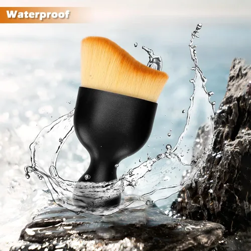 Vista 5 de Cepillo para detallar el interior del automóvil, 2 piezas de cepillo suave de limpieza interior de coche, diseño curvo, cepillo de limpieza