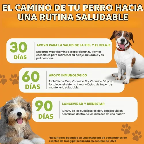 Vista 3 de Googipet - Multivitamínico masticable para perros, vitaminas y suplementos