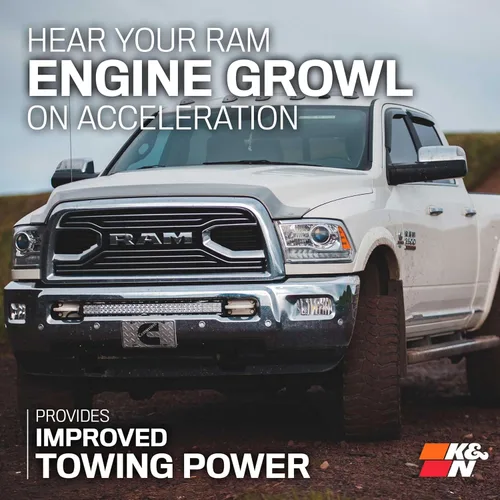Vista 7 de K&N - sistema de admisión de aire frío: Alto rendimiento, aumenta la potencia: Compatible con Dodge/RAM 2009-2019 (1500, 2500, 3500, 1500 Classic)