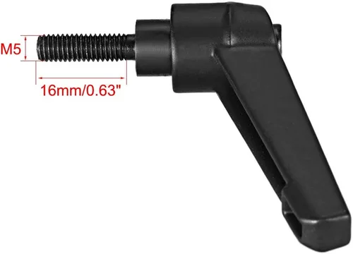 Vista 3 de uxcell - Juego de 2 tiradores ajustables de palanca de sujeción con botón macho roscado