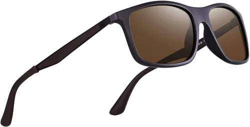 Vista 5 de Gafas de sol polarizadas para hombre de OLIEYE con marco de metal y lentes HD