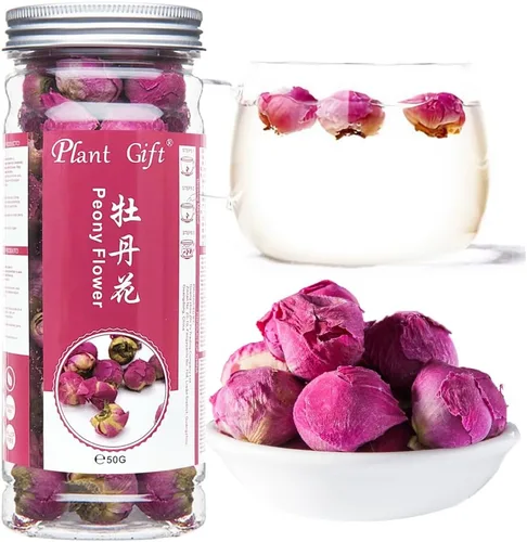Plant Gift Bola de peonía (Paeonia lactiflora) Bola de fragancia rosa flores de peonía secas naturales, accesorios de hierbas, decoración de té de