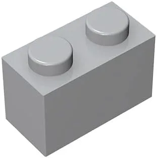 Vista 3 de Ladrillo de construcción clásico de 1 x 2, bloque de ladrillo a granel de 100 piezas, compatible con piezas y piezas 3004, juego creativo, 100%