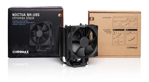 Vista 4 de Noctua NH-U9S chromax.black, ventilador de CPU de torre única de 92mm (negro)