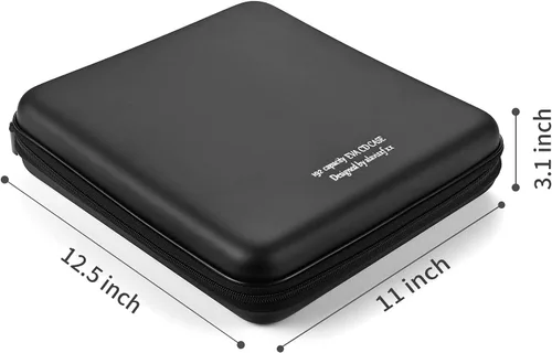 Vista 61 de Funda para DVD, estuche de CD EVA, organizador de almacenamiento, portátil, protector de DVD, soporte para billetera para coche