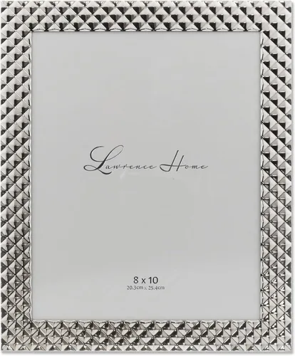 Vista 9 de Lawrence Frames Marco de metal, patrón de diamante, humo negro, 4x4
