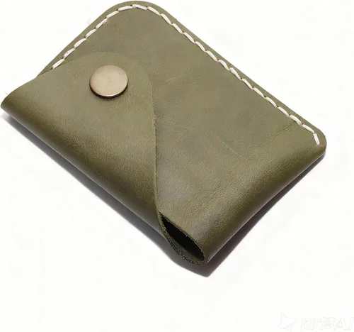 Vista 62 de Cartera organizadora de tarjetas de bolsillo frontal cosida a mano minimalista de cuero genuino para tarjetas, billetera con tarjetero pequeño, Negro