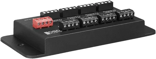 Vista 5 de OSD Audio Panel de distribución de altavoces de 8 zonas, entrada estéreo única a 8 salidas, 150 W RMS por canal, concentrador de cableado de audio