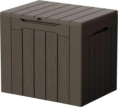 Vista 26 de Devoko Caja de cubierta de 29 galones, caja de almacenamiento al aire libre de resina impermeable Negro