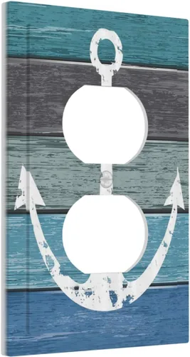 Vista 119 de Cubiertas decorativas para placa de interruptor, bandera estadounidense, receptáculo de 1 banda, placa de pared dúplex, cubierta de interruptor