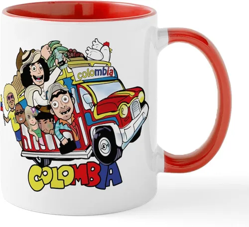 Vista 7 de CafePress Colombian Chiva Mug Taza de café de cerámica de 11 oz (11.0 fl oz)