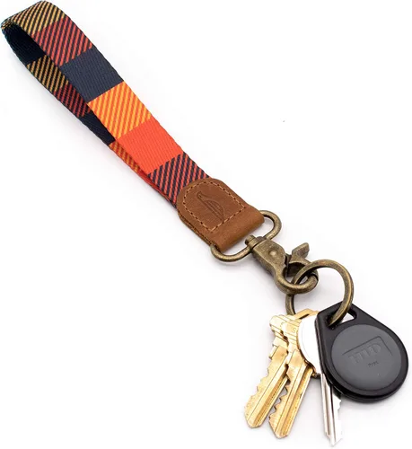 Vista 2 de Llavero de cordón POCKT para muñeca, para hombre y mujer, POCKT, estupendo cordón para las llaves, cartera y para tarjetas, con 2 anillos