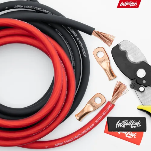 Vista 7 de Install Link Cable de alimentación de calibre 8, cobre OFC puro (25 pies x 2 bobinas = 50 pies)