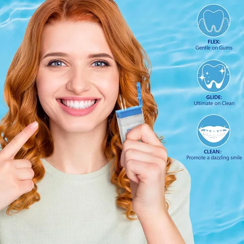 Vista 7 de DanTicy Palillos interdentales Brushpicks, palillos de dientes dentales de cerdas suaves, palillos de dientes, ayuda a eliminar la placa