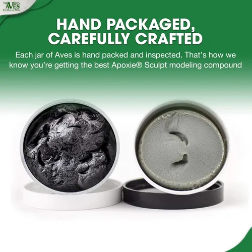 Vista 3 de Aves Apoxie Sculpt - Compuesto de modelado de 2 partes (A y B) – 4 libras, Apoxie Sculpt para esculpir, modelar, rellenar, reparar, fácil de usar