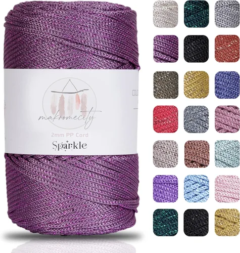 Vista 21 de Makromecity, Cordón de macramé de poliéster de 2 mm x 250 yardas (750 pies) Cordón de macramé de 2 mm de polipropileno para arte y manualidades